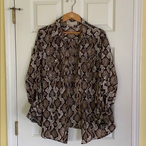 Michael Kors snake print blouse